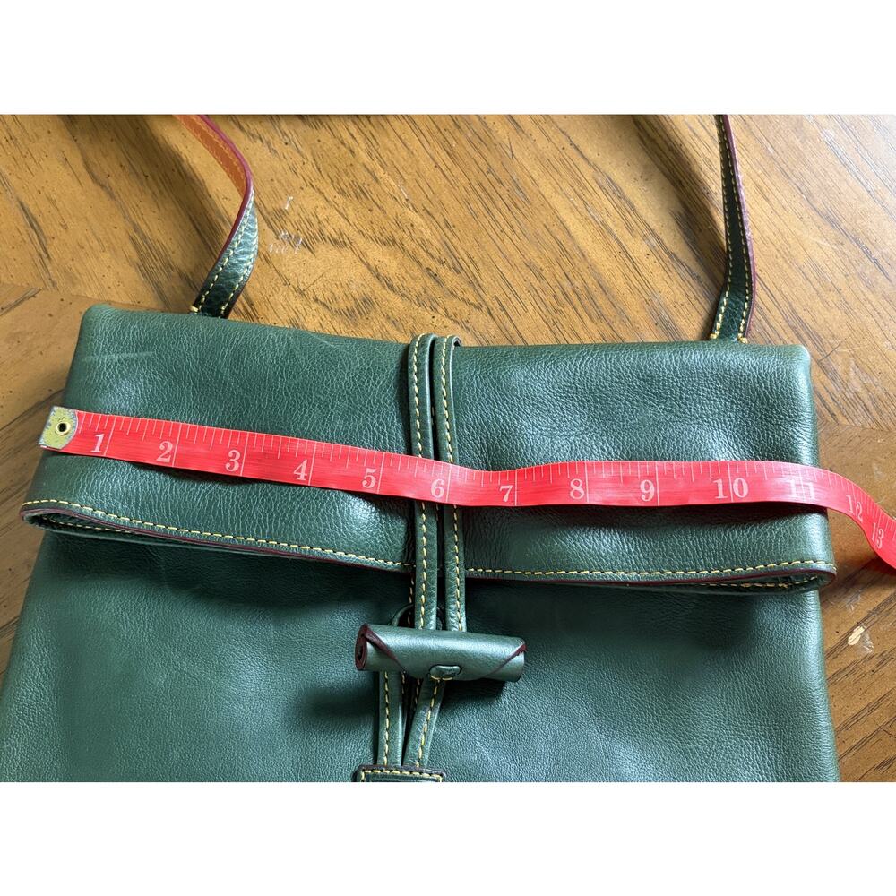 Dooney & Bourke Florentine Medium Toggle Crossbody Bag Ivy Green Leather Purse - Picture 14 of 16